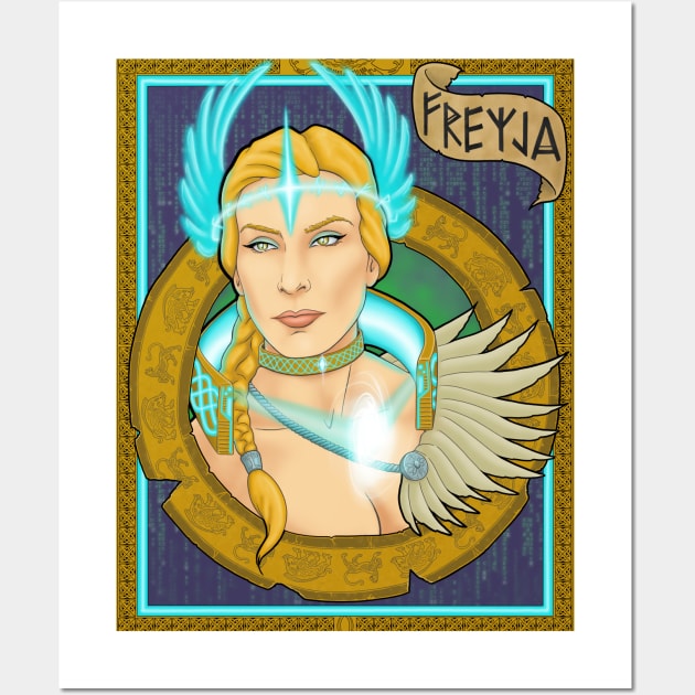 Cyber Freyja Wall Art by Art of Lee Bokma